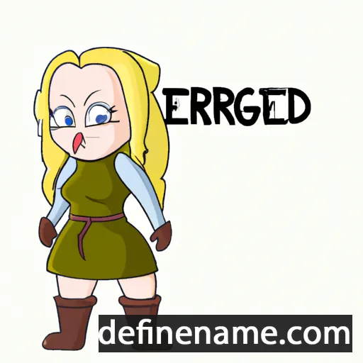 cartoon of the name Æsgerður