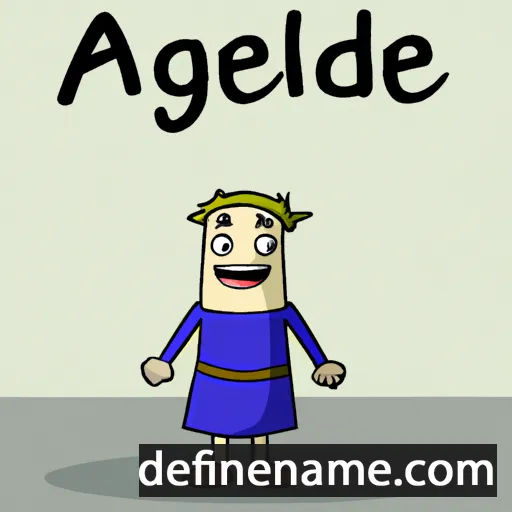 cartoon of the name Æðelgyð