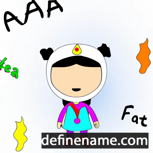 cartoon of the name Afafa