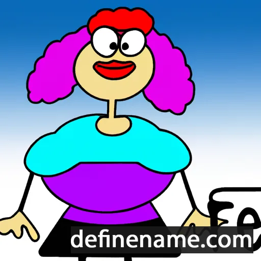 cartoon of the name Afet