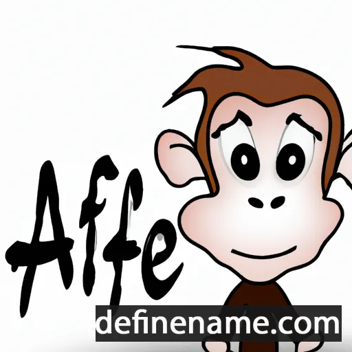 cartoon of the name Affe