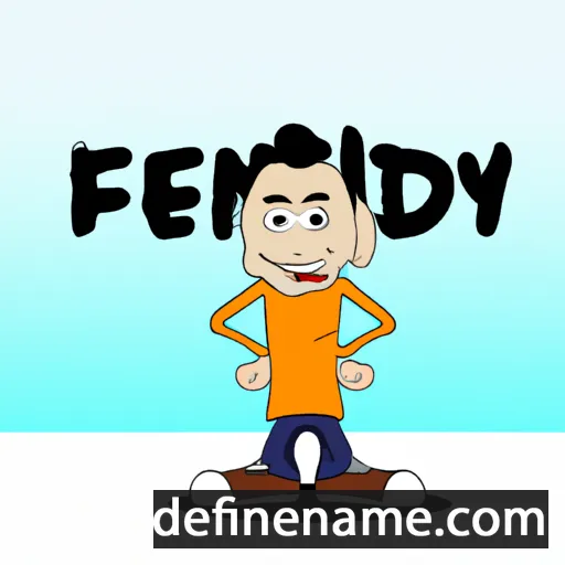 cartoon of the name Affendy