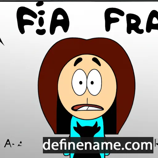 cartoon of the name Affra