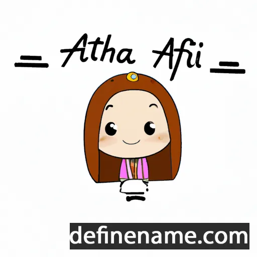 cartoon of the name Afifah