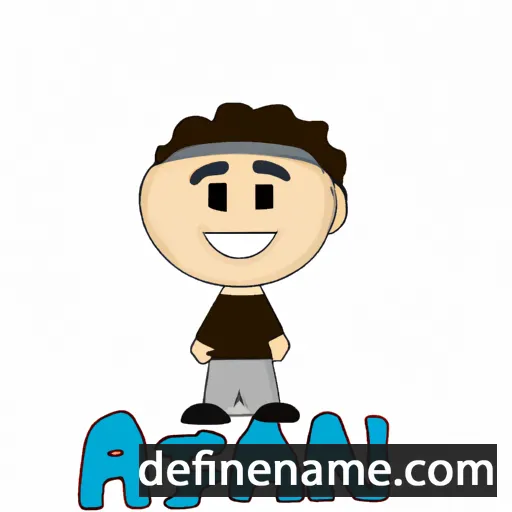 cartoon of the name Afnan