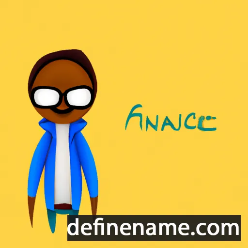 cartoon of the name Afnane