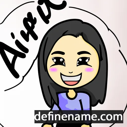 cartoon of the name Afrina