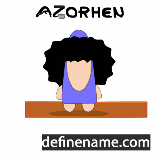 cartoon of the name Afrozeh