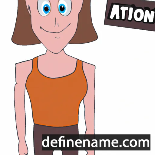 cartoon of the name Afton