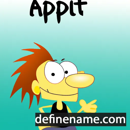 cartoon of the name Agapit