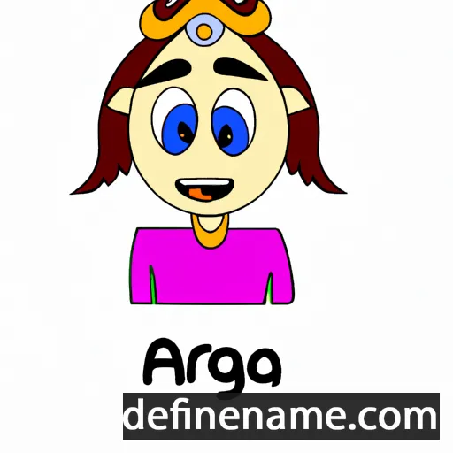 cartoon of the name Agara