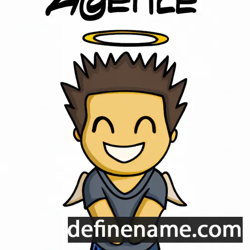 cartoon of the name Agatángelo