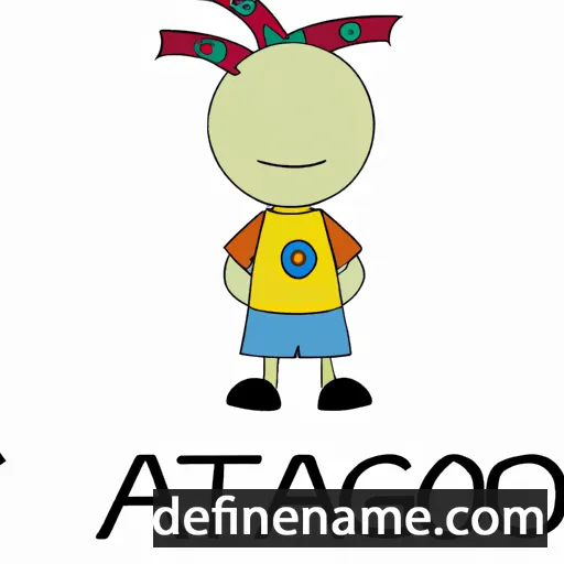 cartoon of the name Agatão