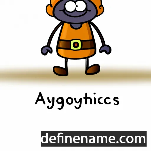 cartoon of the name Agathetychos