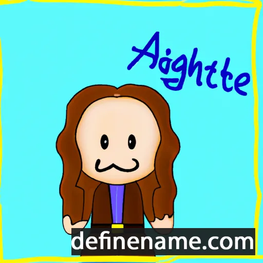 cartoon of the name Agathie