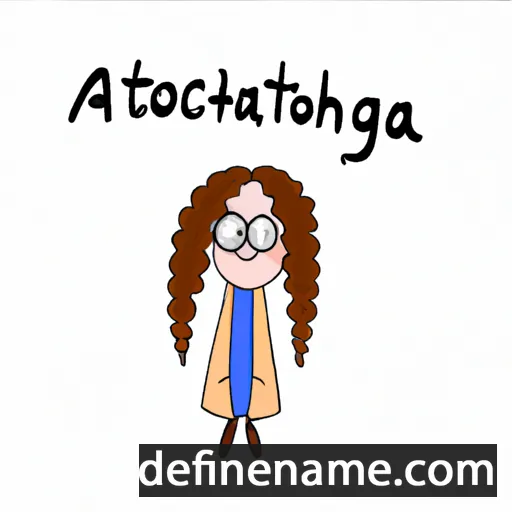 cartoon of the name Agathonica