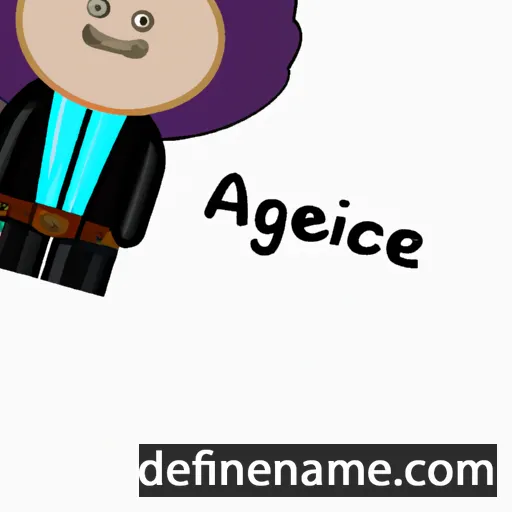 cartoon of the name Agathonice