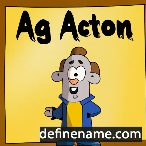 Agatón cartoon