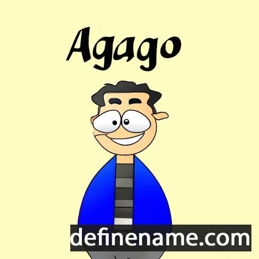 cartoon of the name Agazio