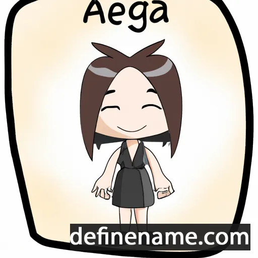 cartoon of the name Ageha