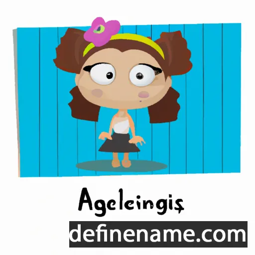 cartoon of the name Aggeliki