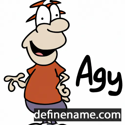 cartoon of the name Aggy