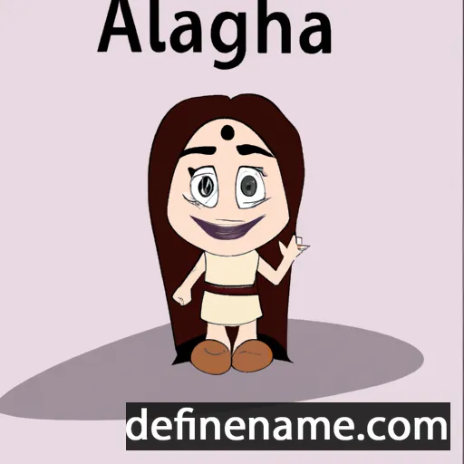 cartoon of the name Aghala