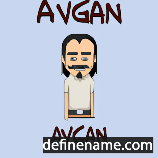 cartoon of the name Aghvan