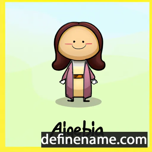 cartoon of the name Agilberta