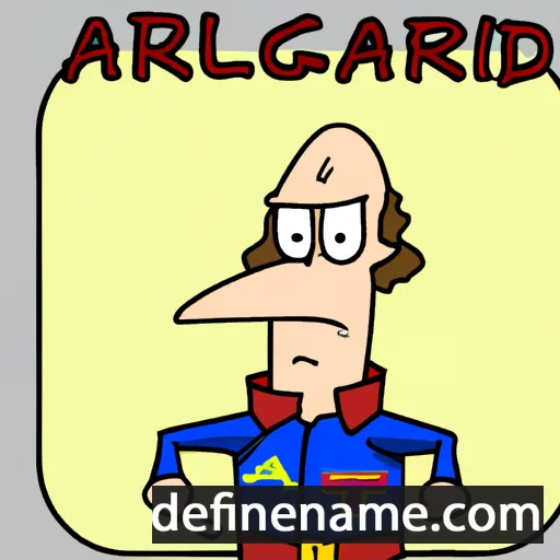 cartoon of the name Agilhard