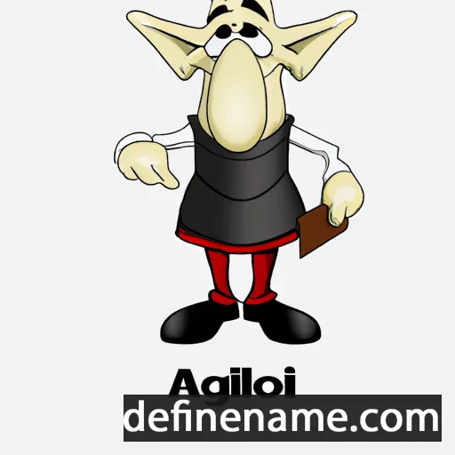 cartoon of the name Aginolf