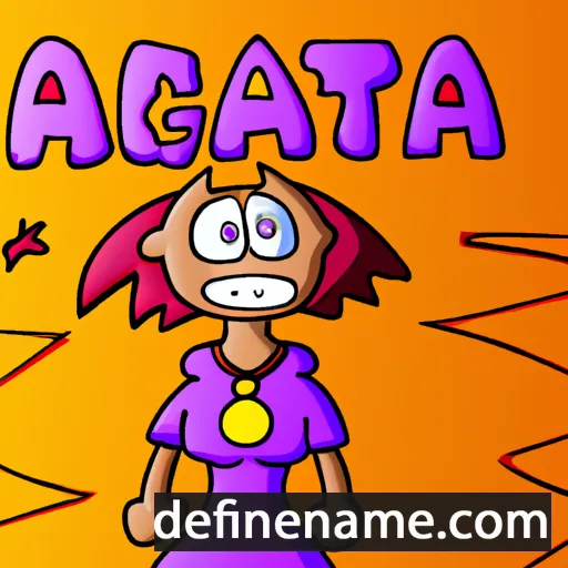 cartoon of the name Agita