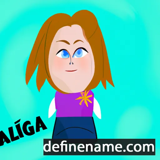 cartoon of the name Aglika