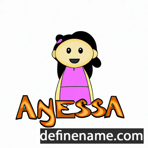 cartoon of the name Agnesia