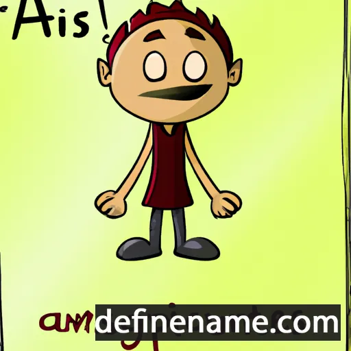 cartoon of the name Agnijus