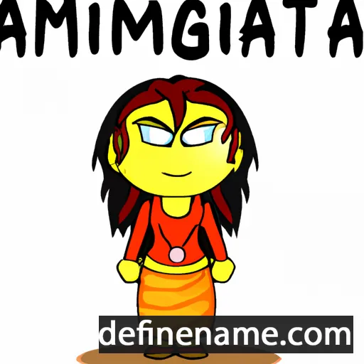 cartoon of the name Agnimitra