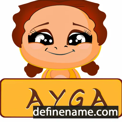 cartoon of the name Agnya