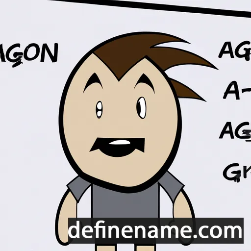 cartoon of the name Agon