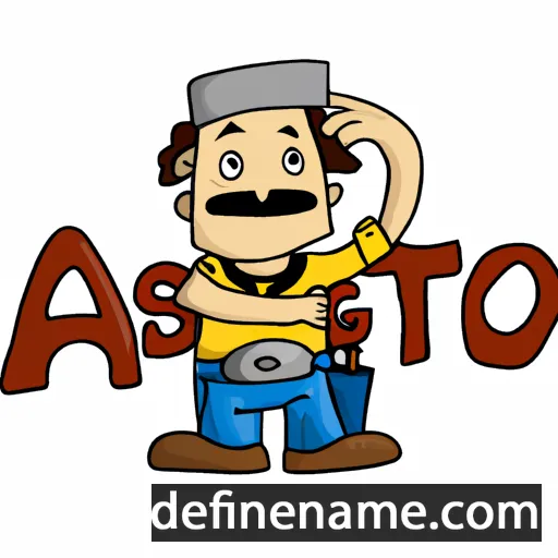 cartoon of the name Agosto