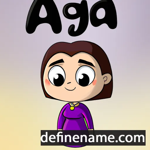 cartoon of the name Agota