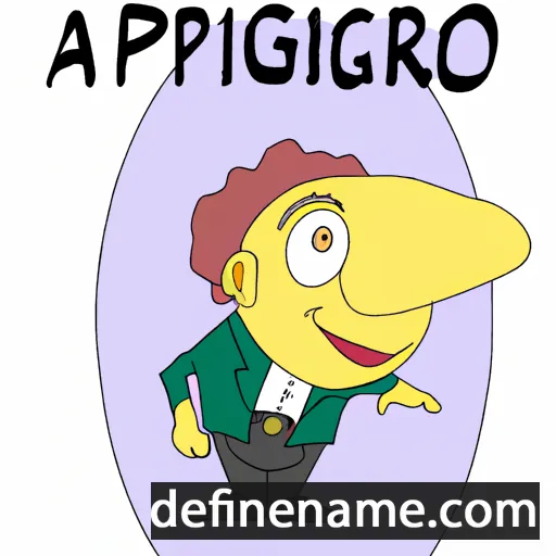 cartoon of the name Agripino