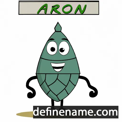 cartoon of the name Agron