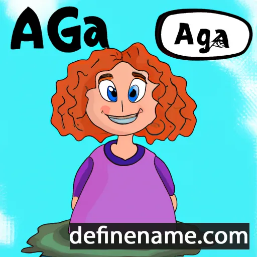 cartoon of the name Agta