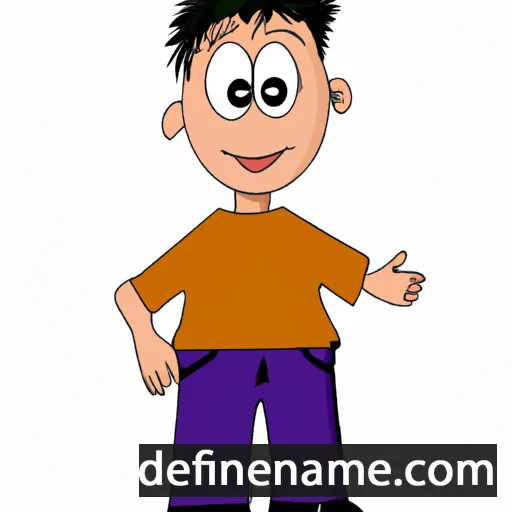 cartoon of the name Agùstin