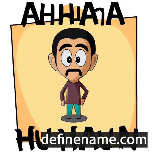 cartoon of the name Ahanu