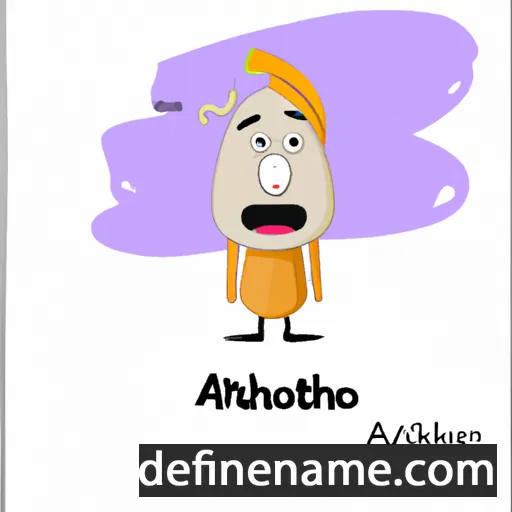 cartoon of the name Ahathoor