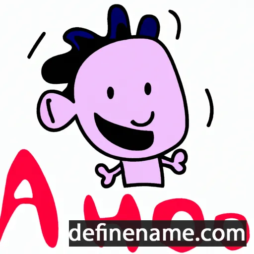 cartoon of the name Ahio