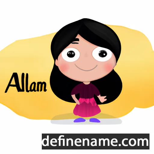 cartoon of the name Ahlam