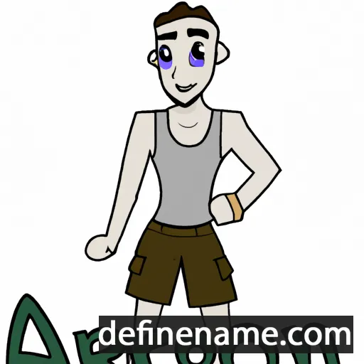 cartoon of the name Ahron