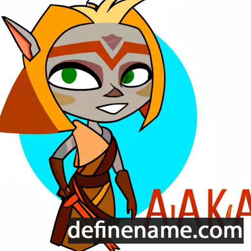 cartoon of the name Ahsoka